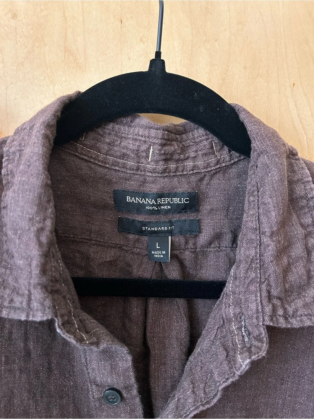 Standard-Fit Linen Shirt - Large